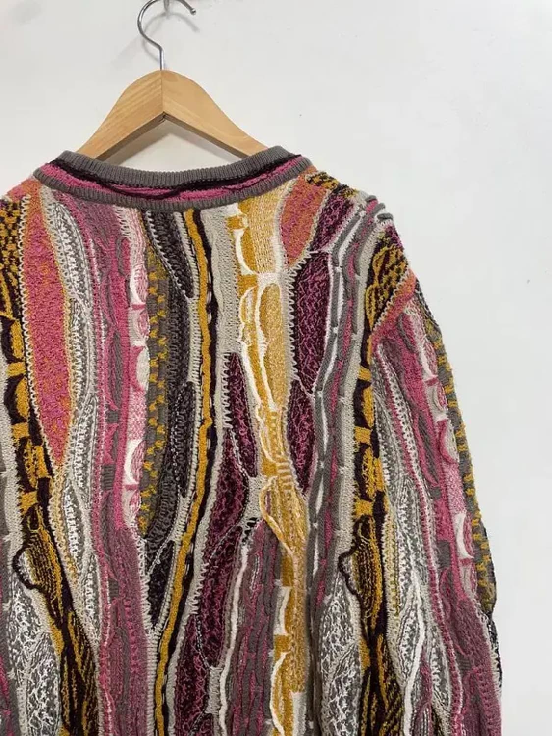 프리 빈티지 케이블 오버핏 브이넥 니트 가디건 상품이미지8