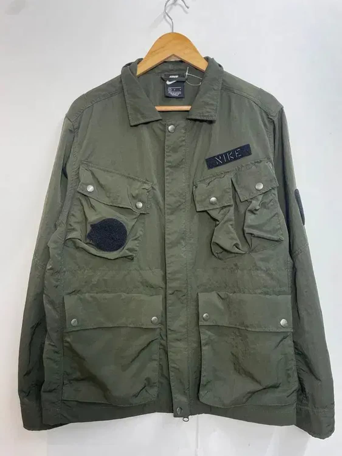 라지 나이키 남자 우븐 사파리 자켓 야상 자켓 카키 상품이미지2