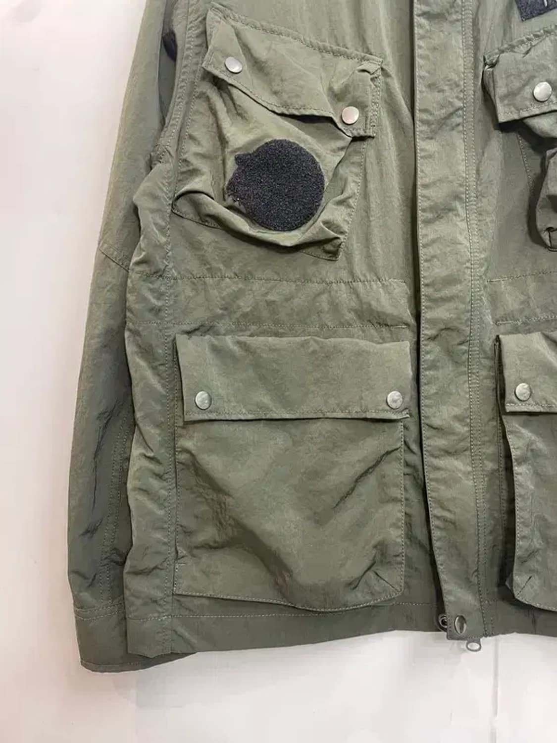 라지 나이키 남자 우븐 사파리 자켓 야상 자켓 카키 상품이미지3