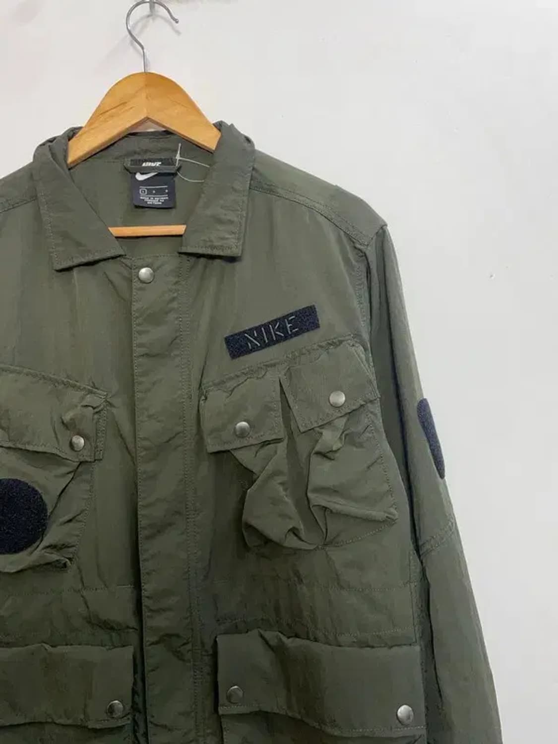라지 나이키 남자 우븐 사파리 자켓 야상 자켓 카키 상품이미지4
