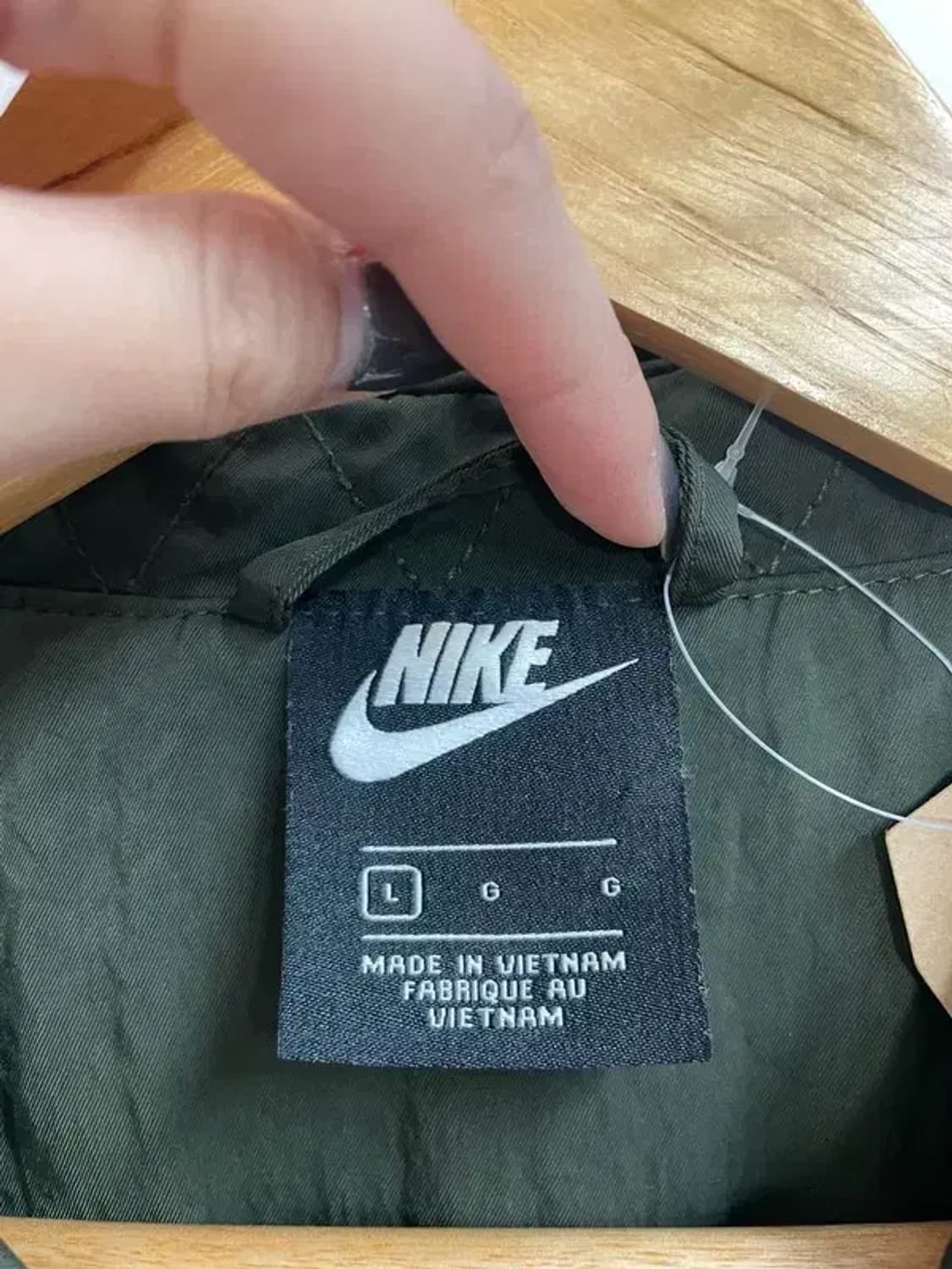 라지 나이키 남자 우븐 사파리 자켓 야상 자켓 카키 상품이미지5