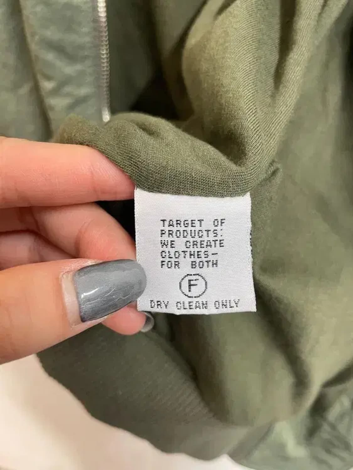 프리 여자 NCODE  레터링 항공점퍼 카키 상품이미지7