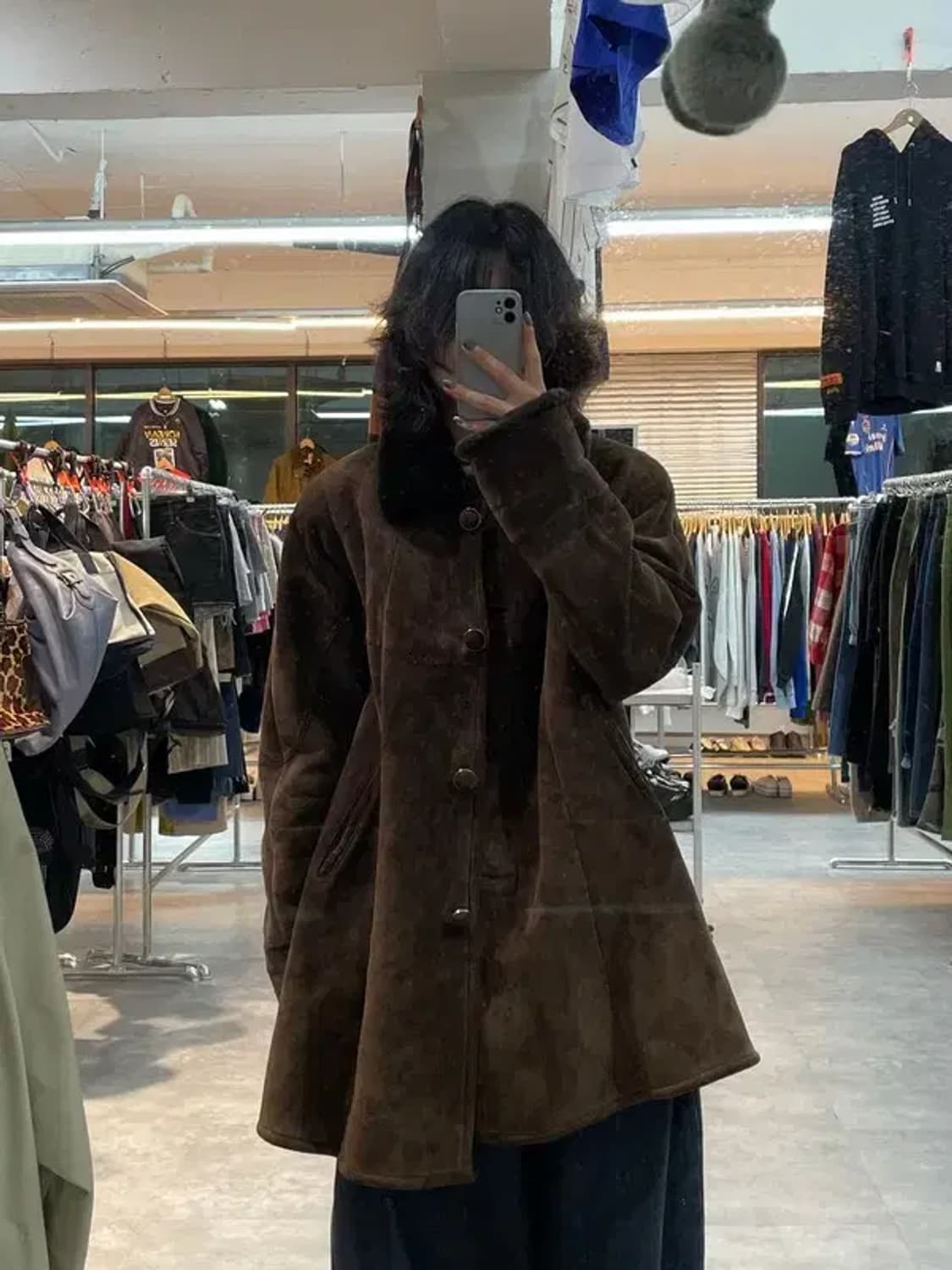 90s 우먼  Remarque 올드 여자 무스탕 점퍼 자켓 상품이미지1