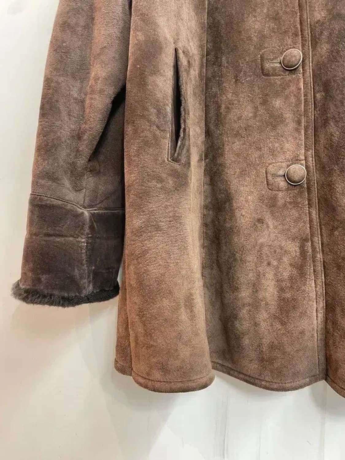 90s 우먼  Remarque 올드 여자 무스탕 점퍼 자켓 상품이미지3