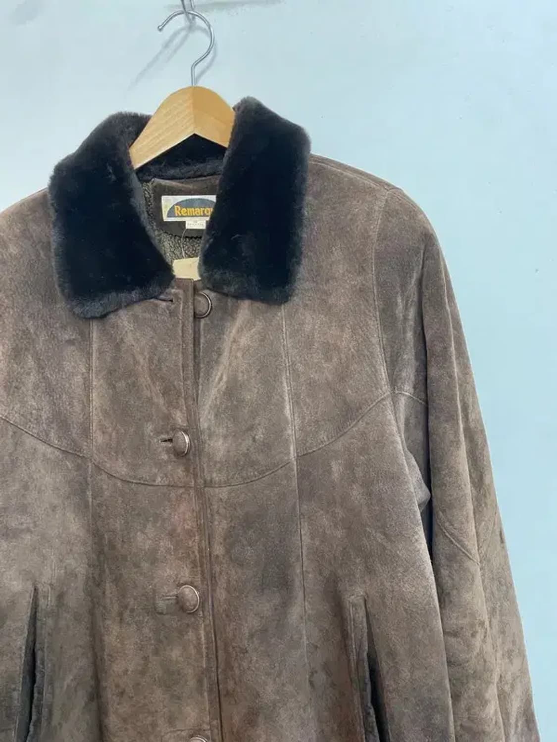 90s 우먼  Remarque 올드 여자 무스탕 점퍼 자켓 상품이미지4