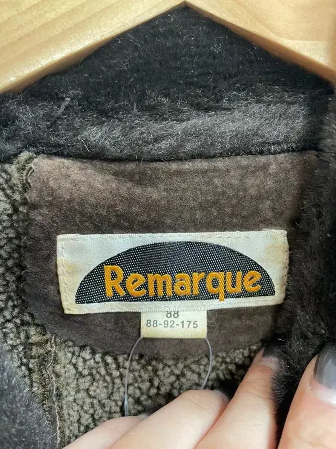 90s 우먼  Remarque 올드 여자 무스탕 점퍼 자켓 상품이미지5