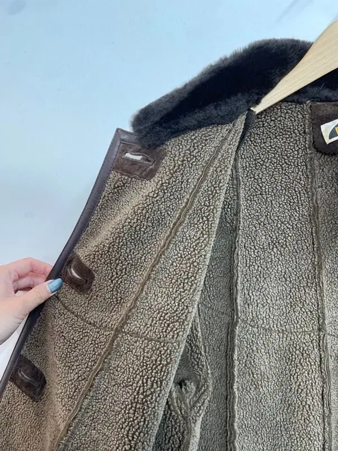 90s 우먼  Remarque 올드 여자 무스탕 점퍼 자켓 상품이미지6