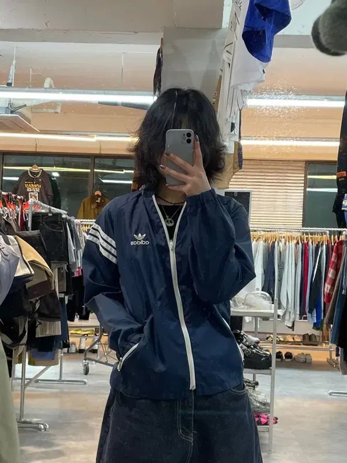 스몰 아디다스 오리지널스 올드스쿨 90s 윈드러너 바람막이 자켓 상품이미지1