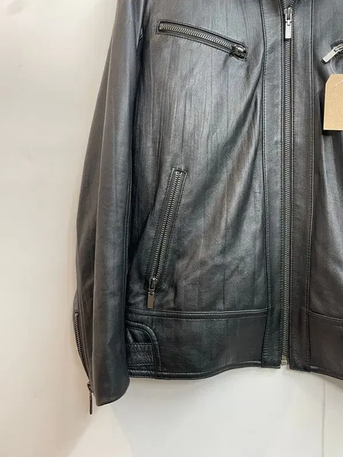 라지 빈티지 여성 레더 자켓 가죽 자켓 상품이미지3