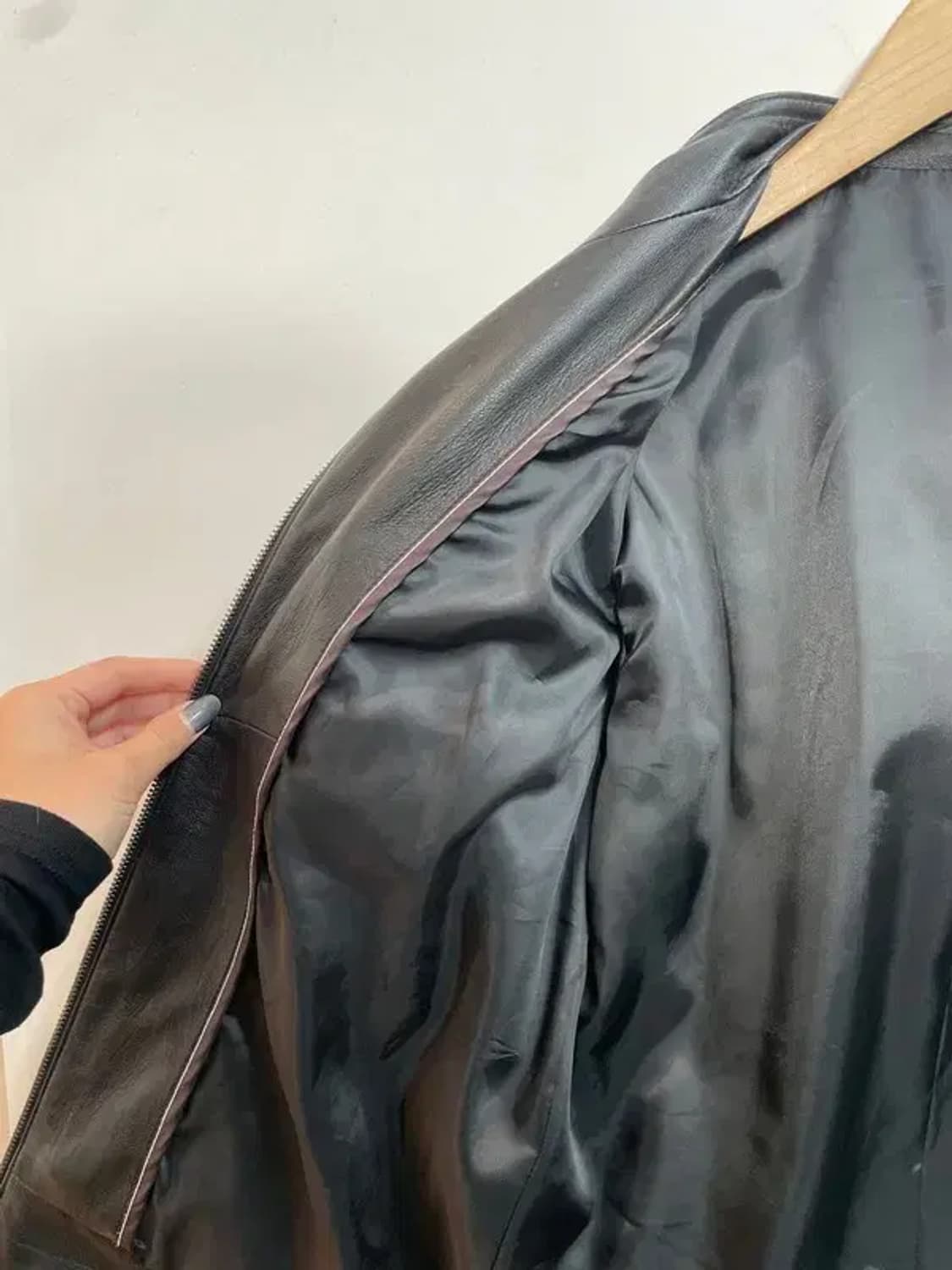 라지 빈티지 여성 레더 자켓 가죽 자켓 상품이미지5