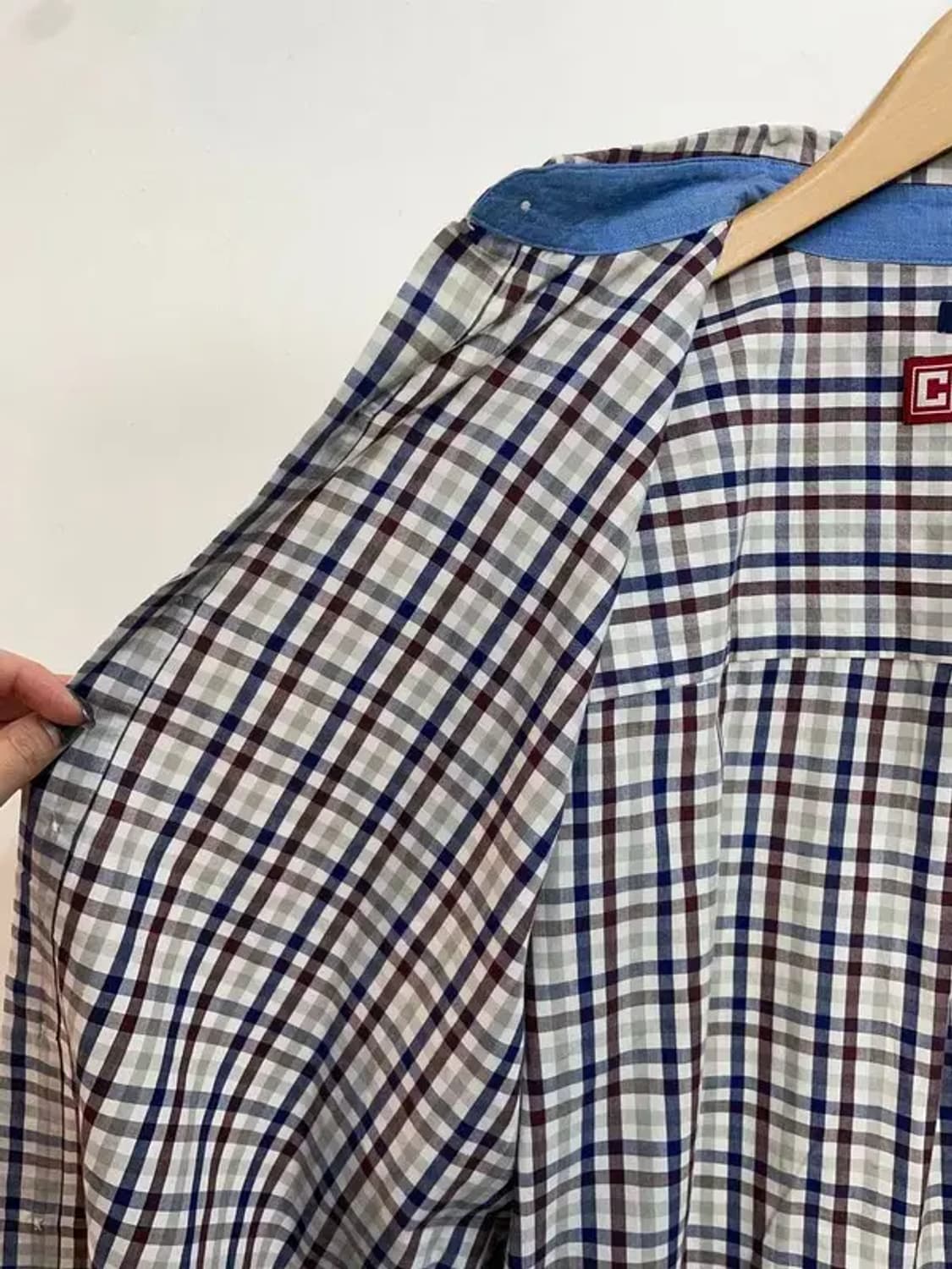 미디움 chaps 챔스 오버핏 체크 셔츠 남방 상품이미지7