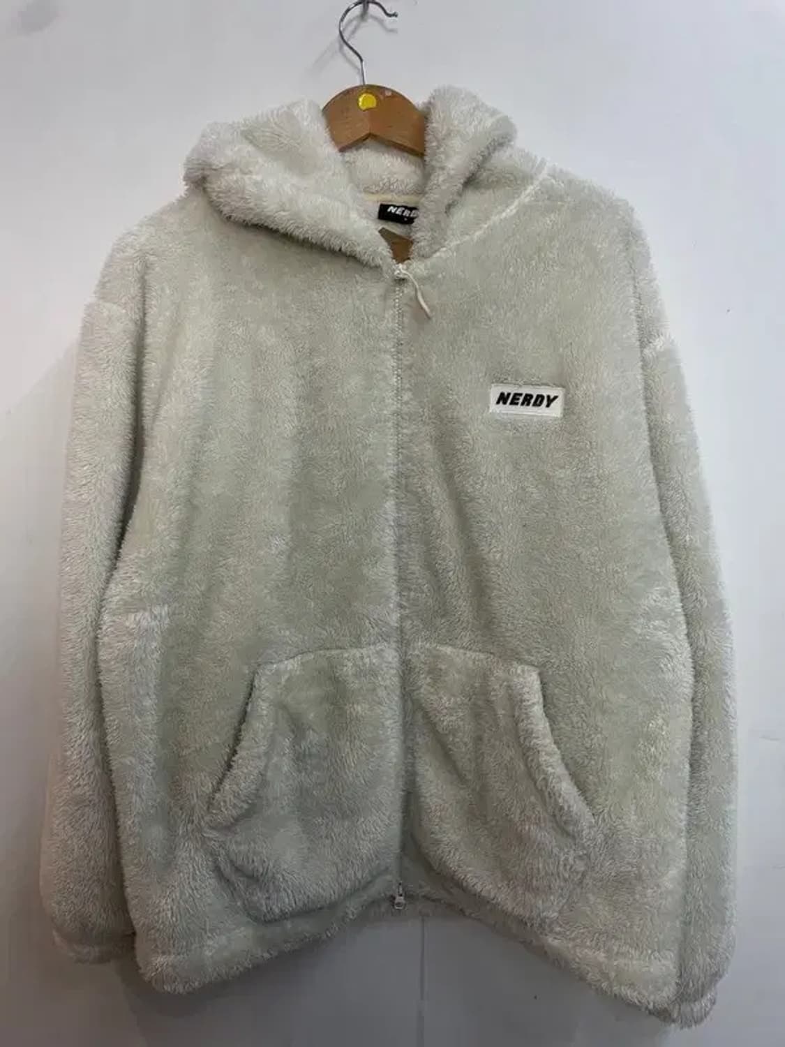 라지 널디 오버핏 플리스 후리스 오버핏 에코퍼 후드 집업 상품이미지2