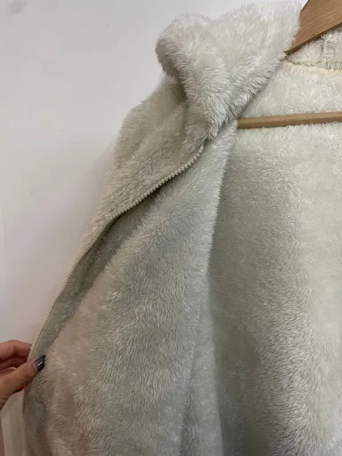 라지 널디 오버핏 플리스 후리스 오버핏 에코퍼 후드 집업 상품이미지6