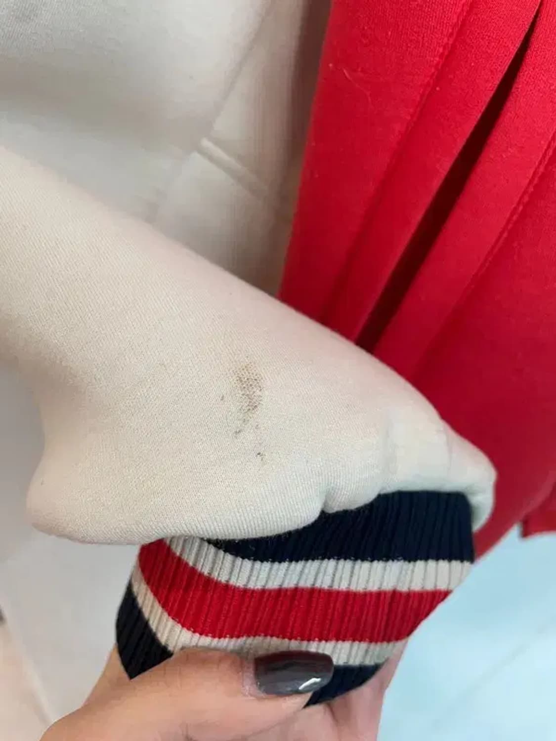 90 MLB x 뉴욕양키스 신슐레이트 빈티지 스터디움 자켓 레드 상품이미지6