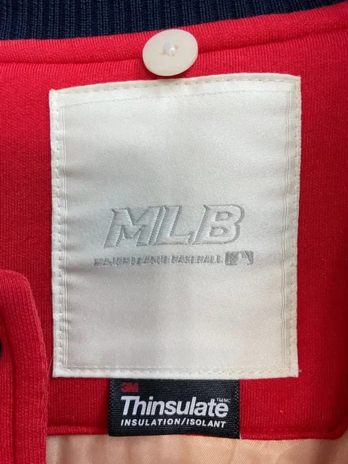 90 MLB x 뉴욕양키스 신슐레이트 빈티지 스터디움 자켓 레드 상품이미지8