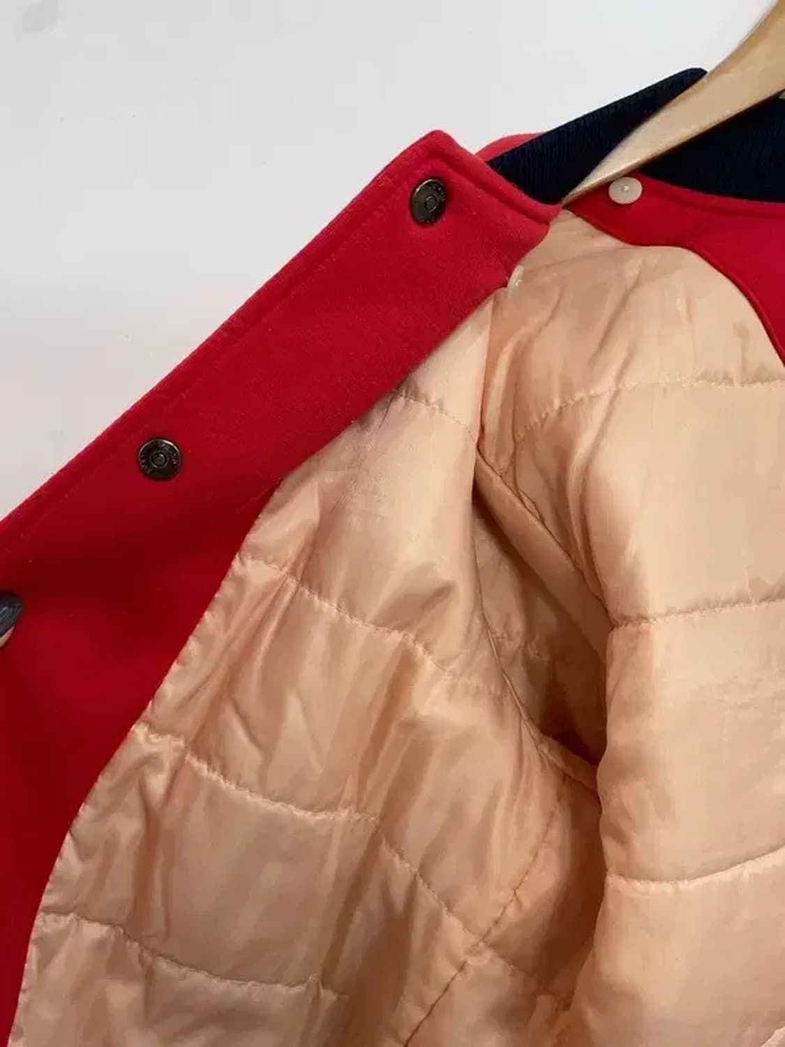 90 MLB x 뉴욕양키스 신슐레이트 빈티지 스터디움 자켓 레드 상품이미지9