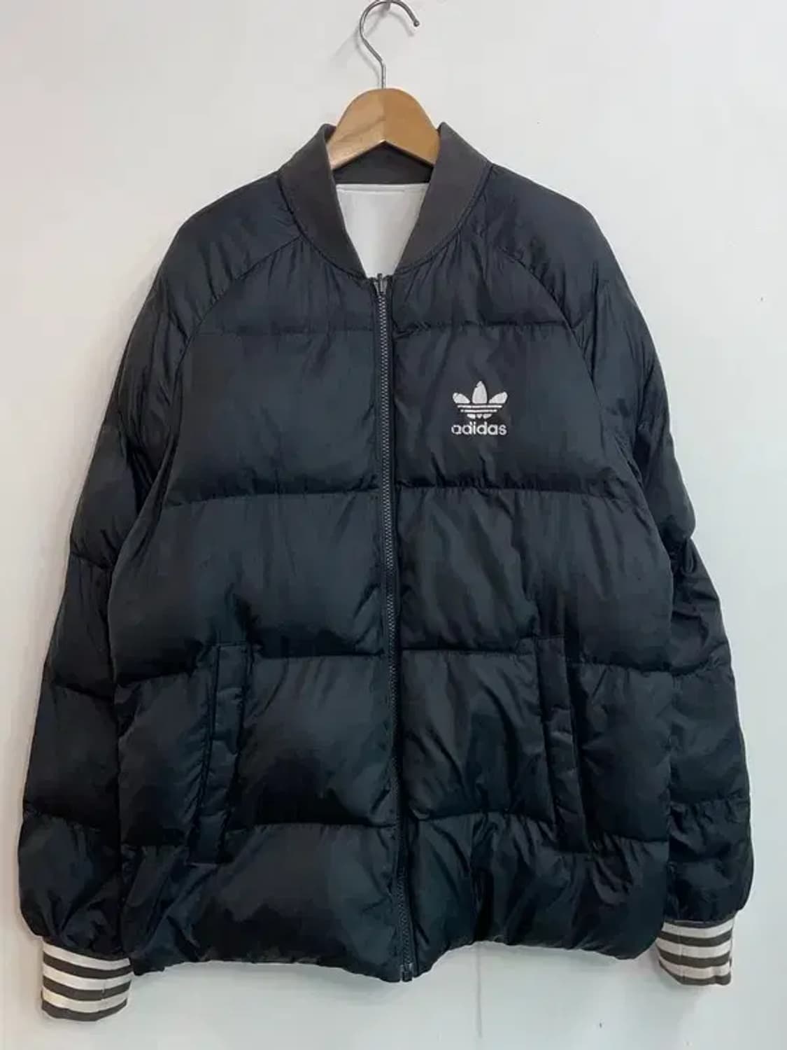90 아디다스 SST 리버서블 패딩 자켓 블랙 화이트 상품이미지2