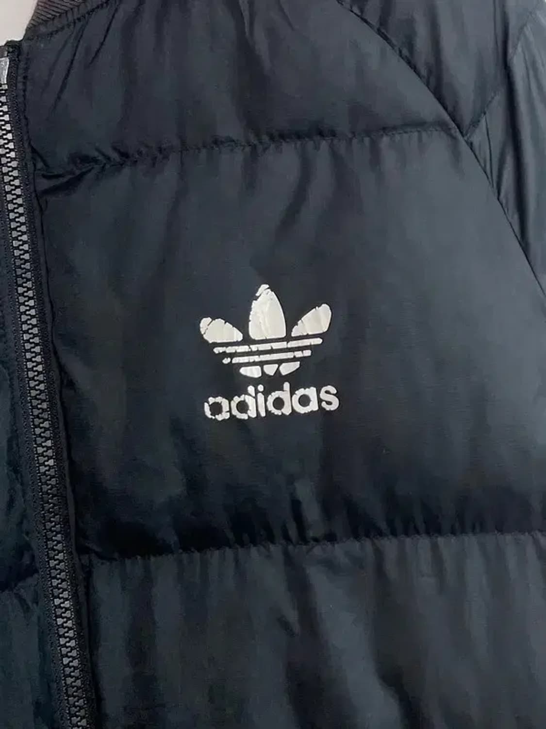 90 아디다스 SST 리버서블 패딩 자켓 블랙 화이트 상품이미지5