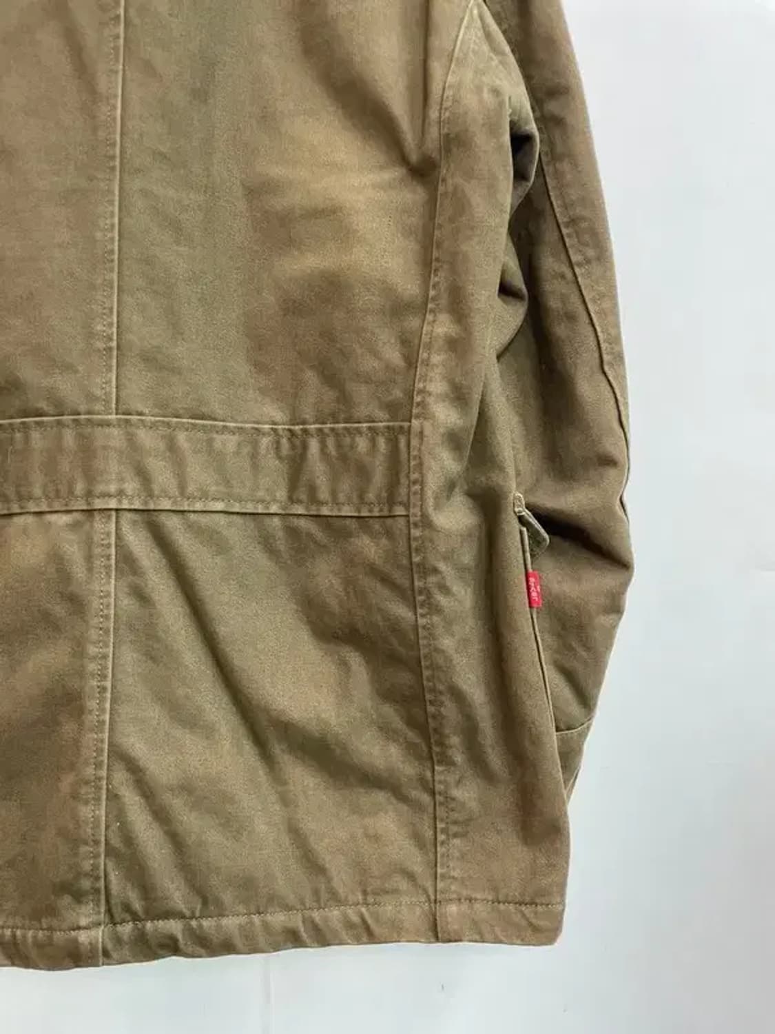 미디움 리바이스 레드 탭 카키 셰르파 트러커 자켓 상품이미지10