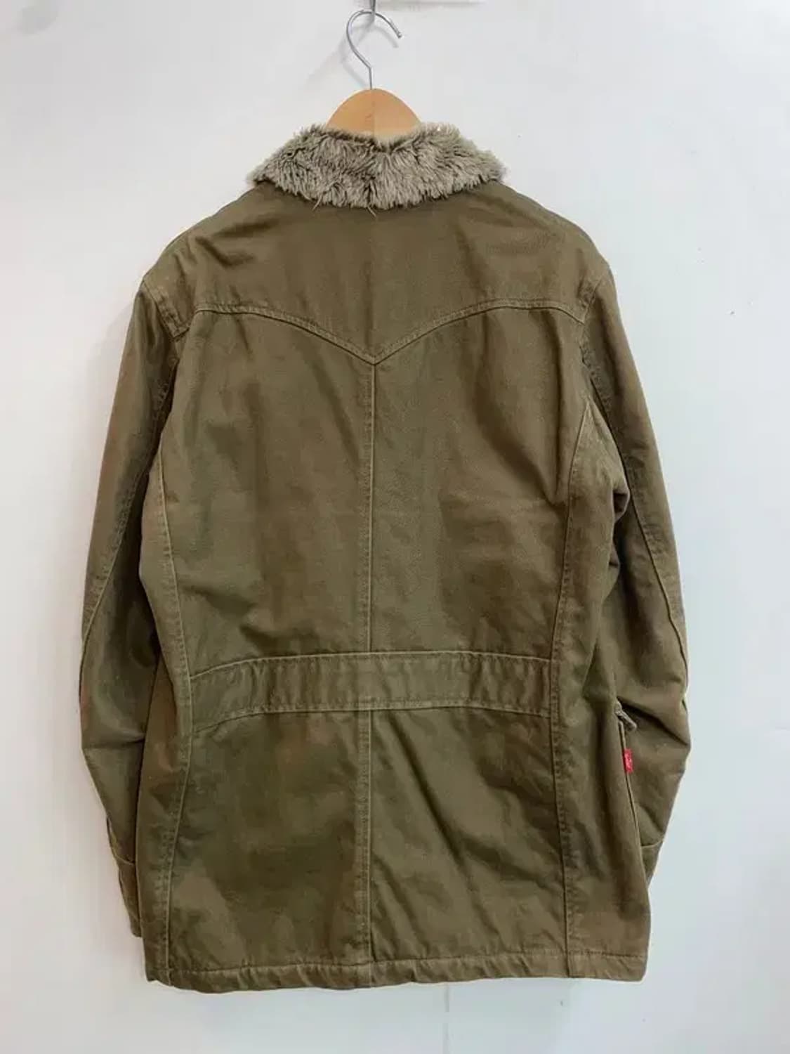 미디움 리바이스 레드 탭 카키 셰르파 트러커 자켓 상품이미지9