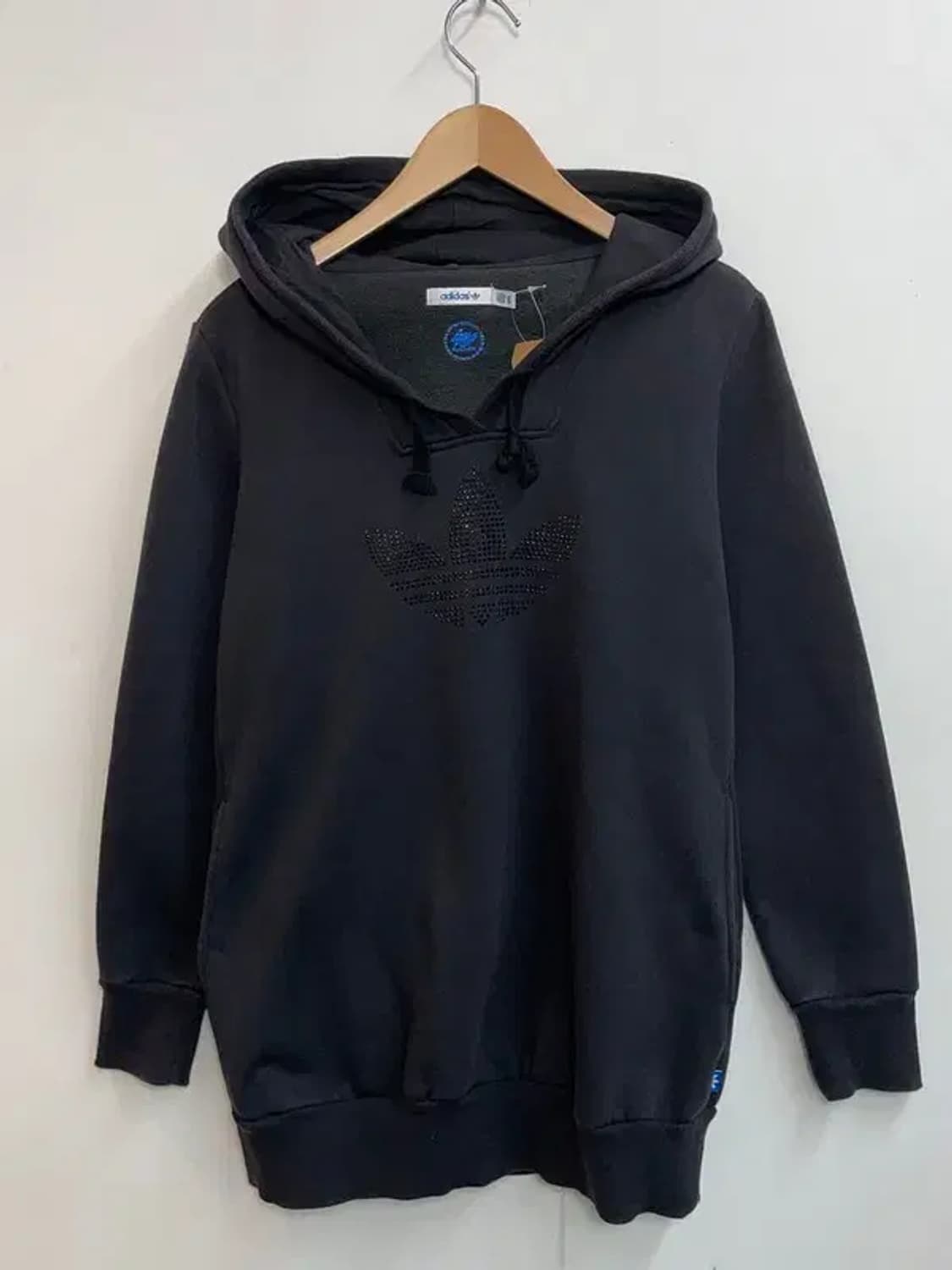 95 여자 아디다스 RS FLE 큐빅 후디 블랙 상품이미지2