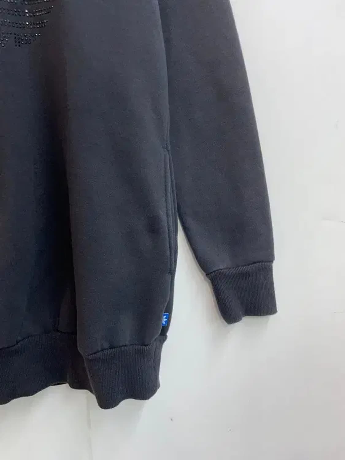 95 여자 아디다스 RS FLE 큐빅 후디 블랙 상품이미지3