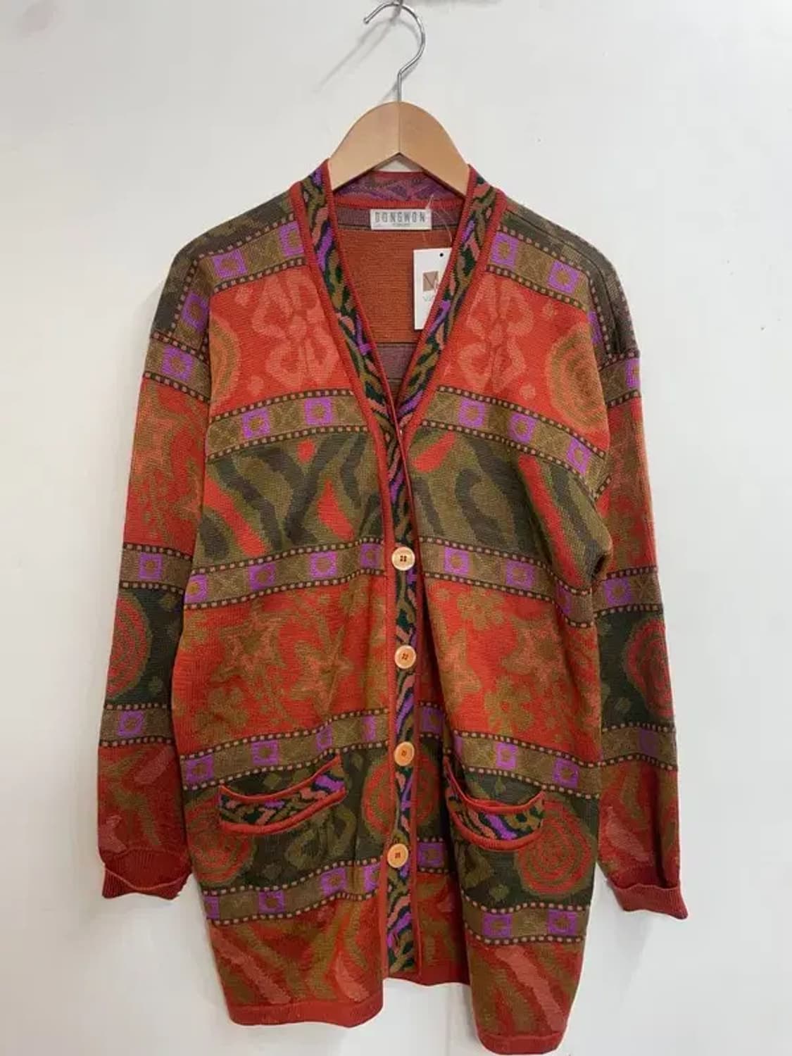 프리 동원 올드스쿨 오버핏 가디건 집업 상품이미지2