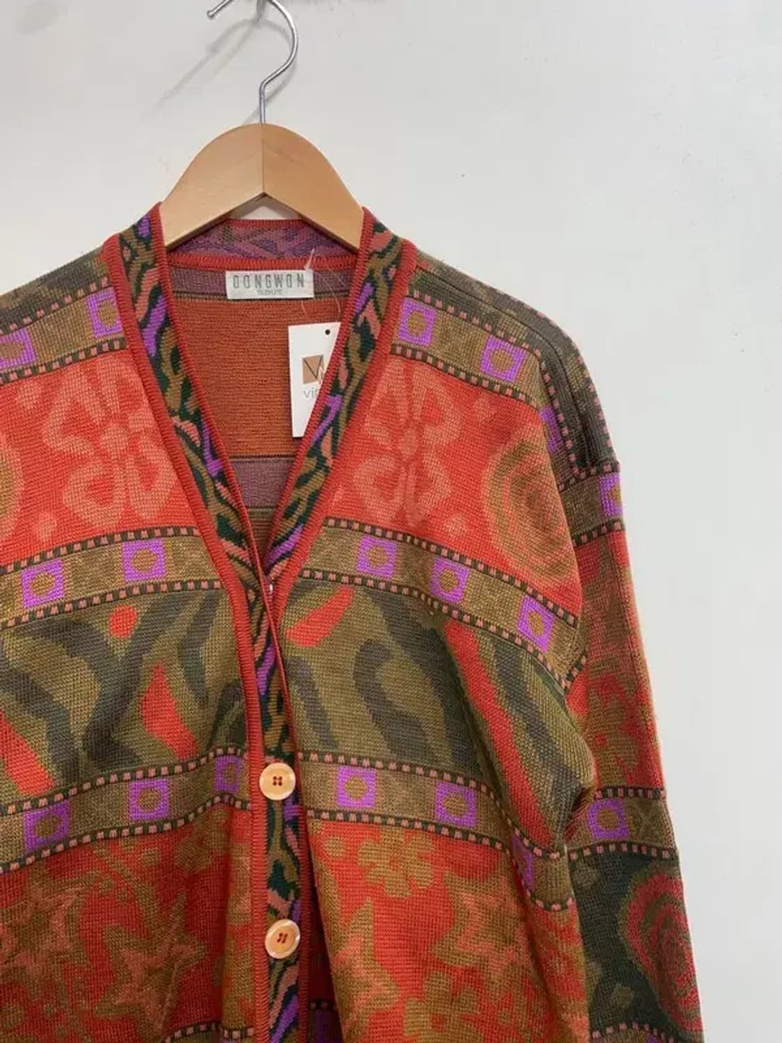 프리 동원 올드스쿨 오버핏 가디건 집업 상품이미지4