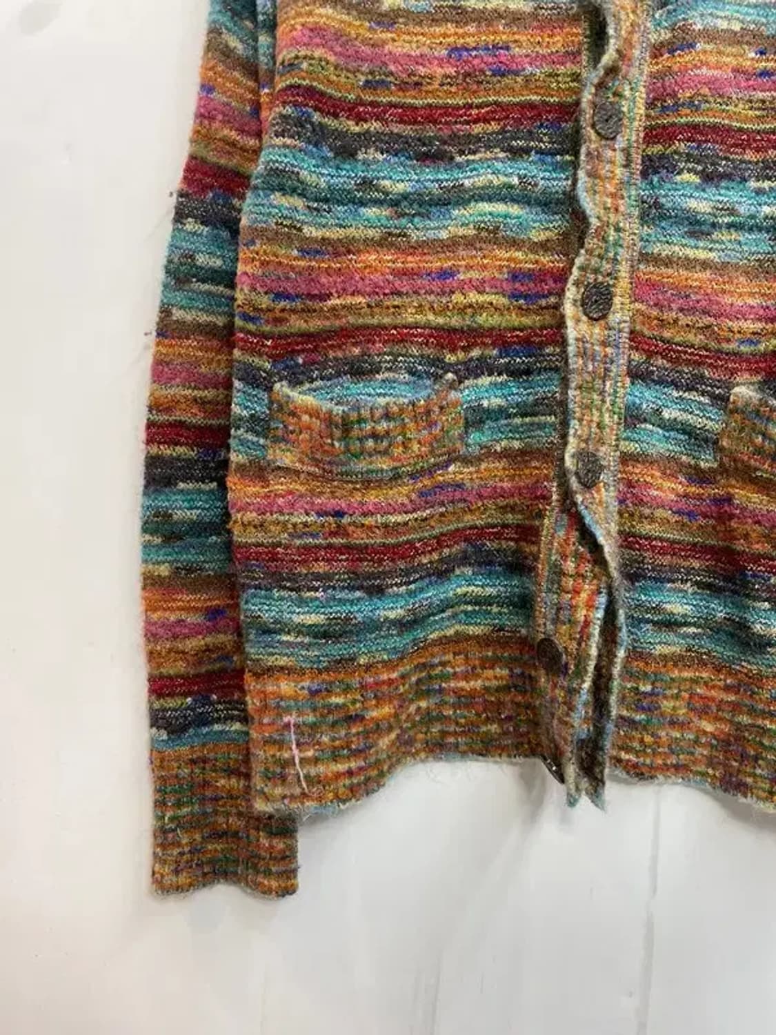 프리 CANZONE 히피스타일 빈티지 패턴 니트 가디건 상품이미지3