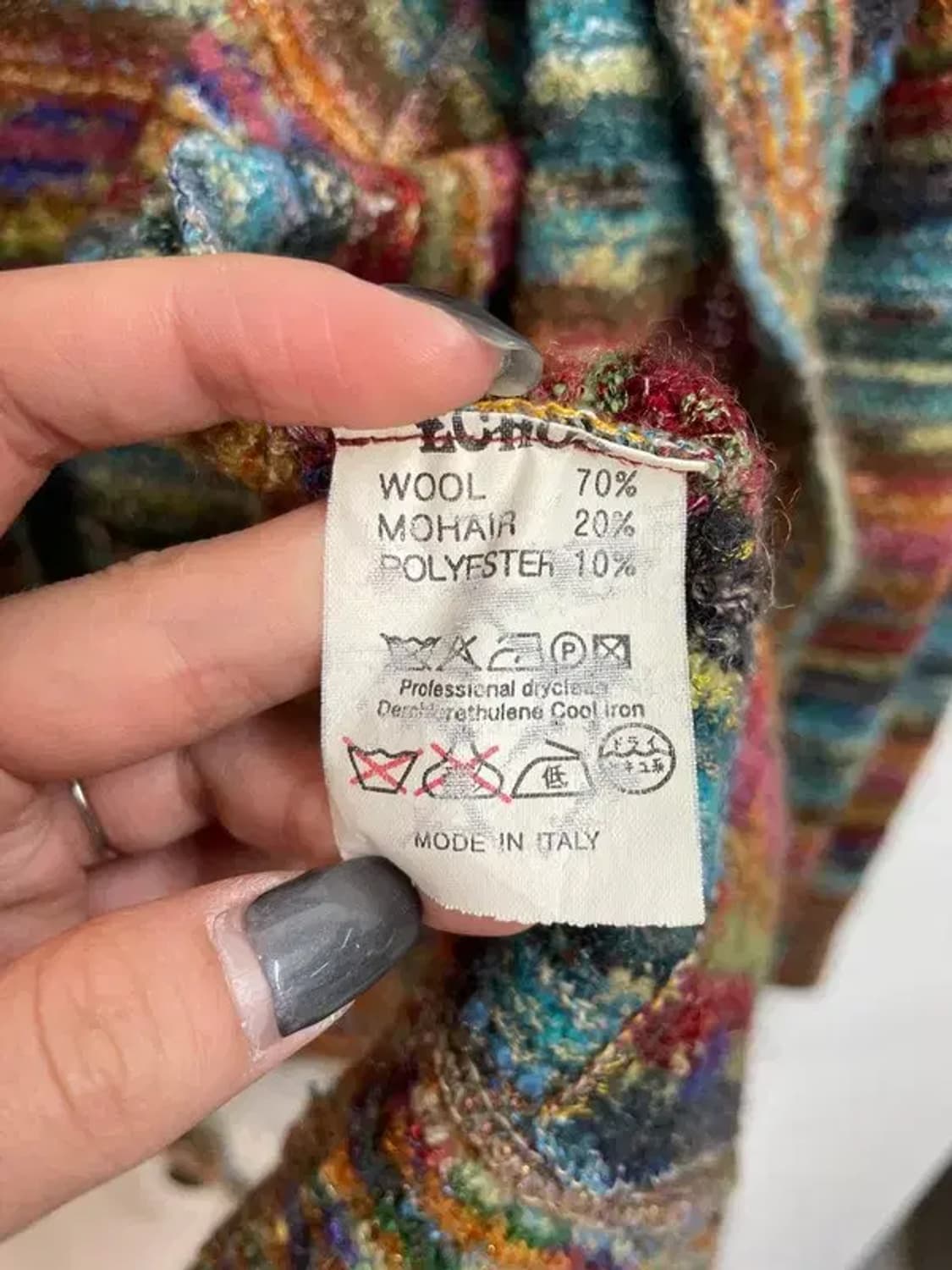 프리 CANZONE 히피스타일 빈티지 패턴 니트 가디건 상품이미지7