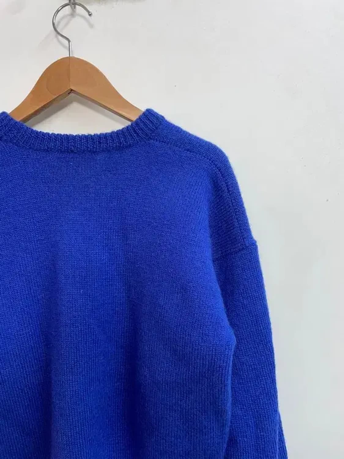 프리 90s KAPAI CRAFTS 크롭 니트 블루 상품이미지10