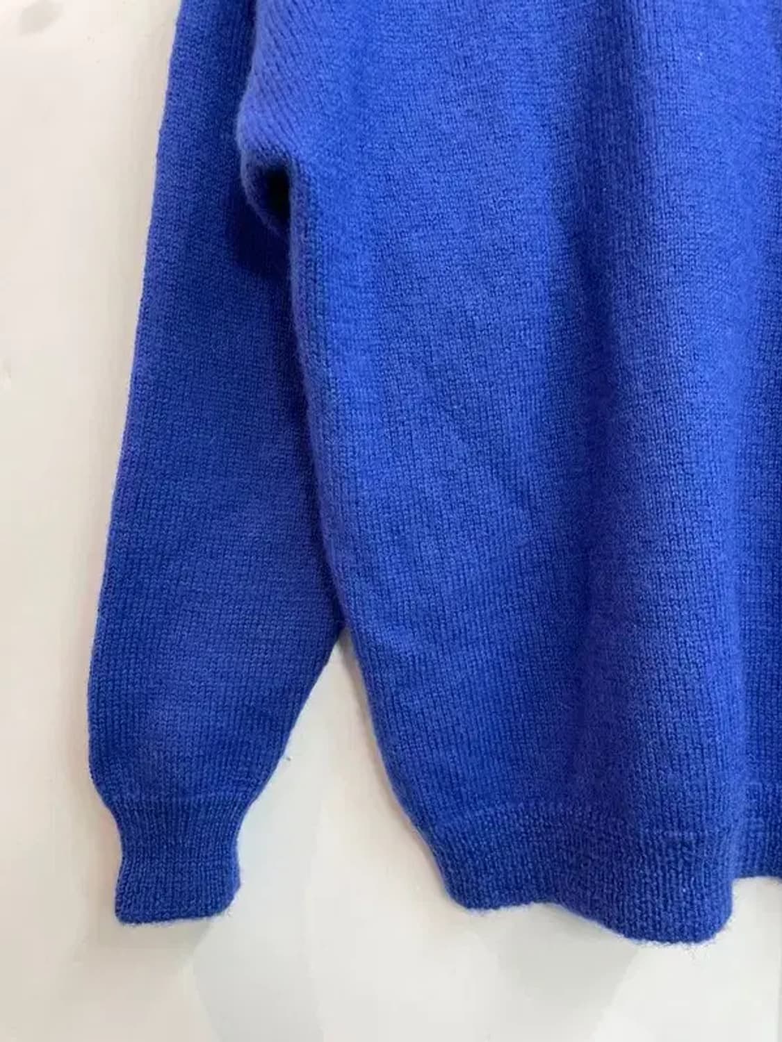 프리 90s KAPAI CRAFTS 크롭 니트 블루 상품이미지9