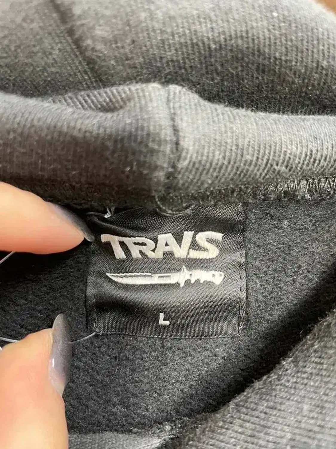 라지 트라비스 TRAVS 로고 후드 블랙 상품이미지5