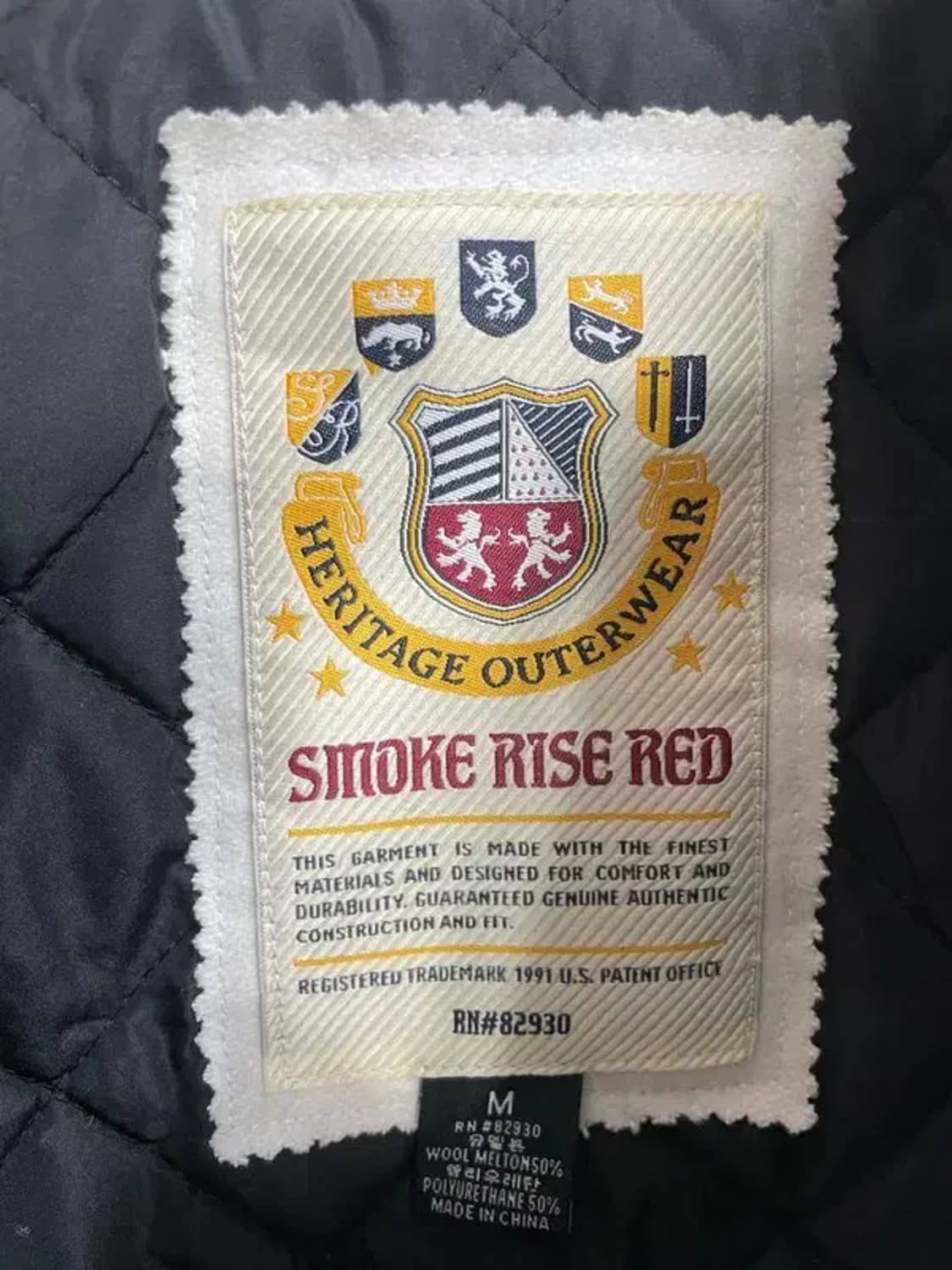 미디움 스모크라이즈 바시티 크롭 자켓 그레이 상품이미지5