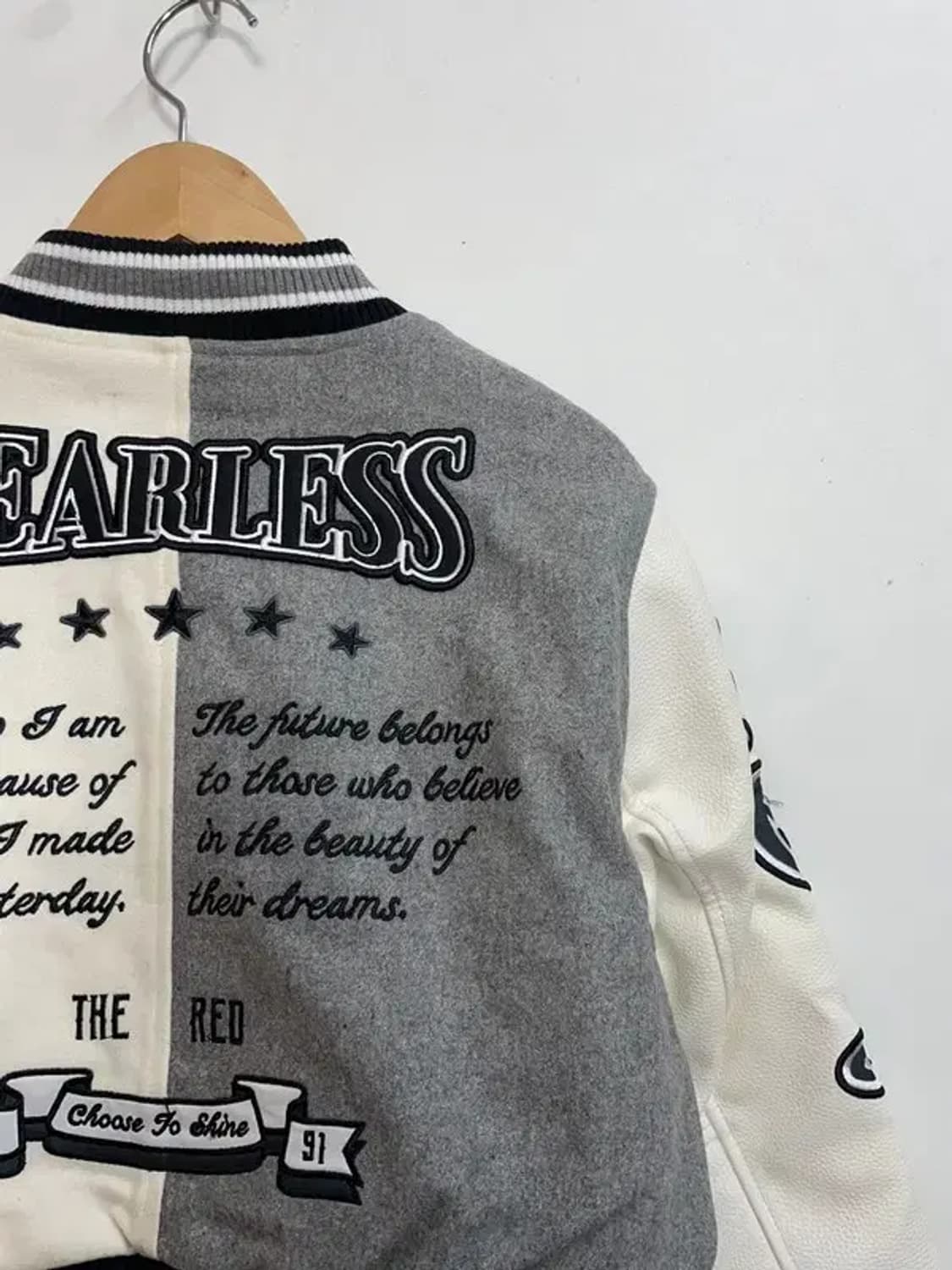 미디움 스모크라이즈 바시티 크롭 자켓 그레이 상품이미지9