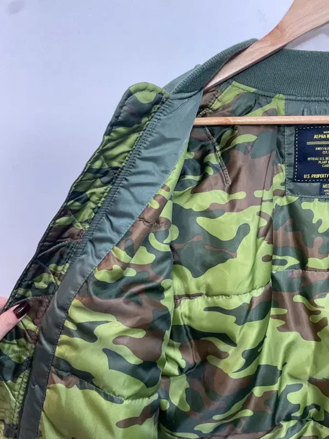 미디움 알파 인더스트리 오버핏 MA-1 항공점퍼 카키 상품이미지7