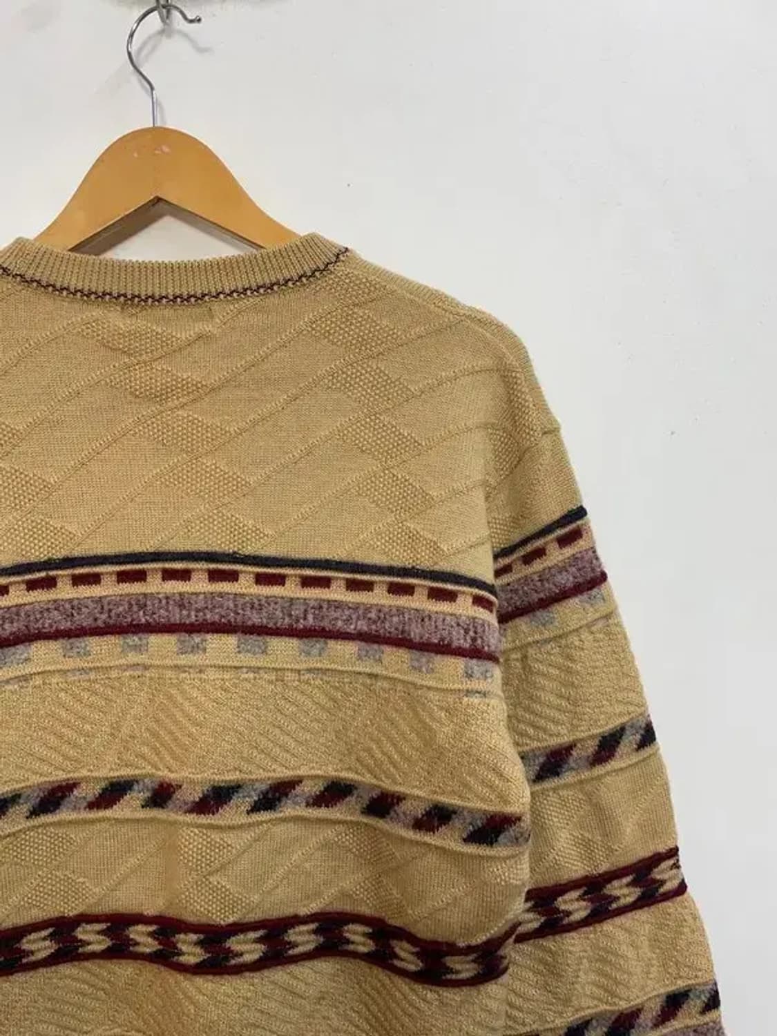 라지 레이크랜드 빈티지 패턴스트라이프 베이지 상품이미지10