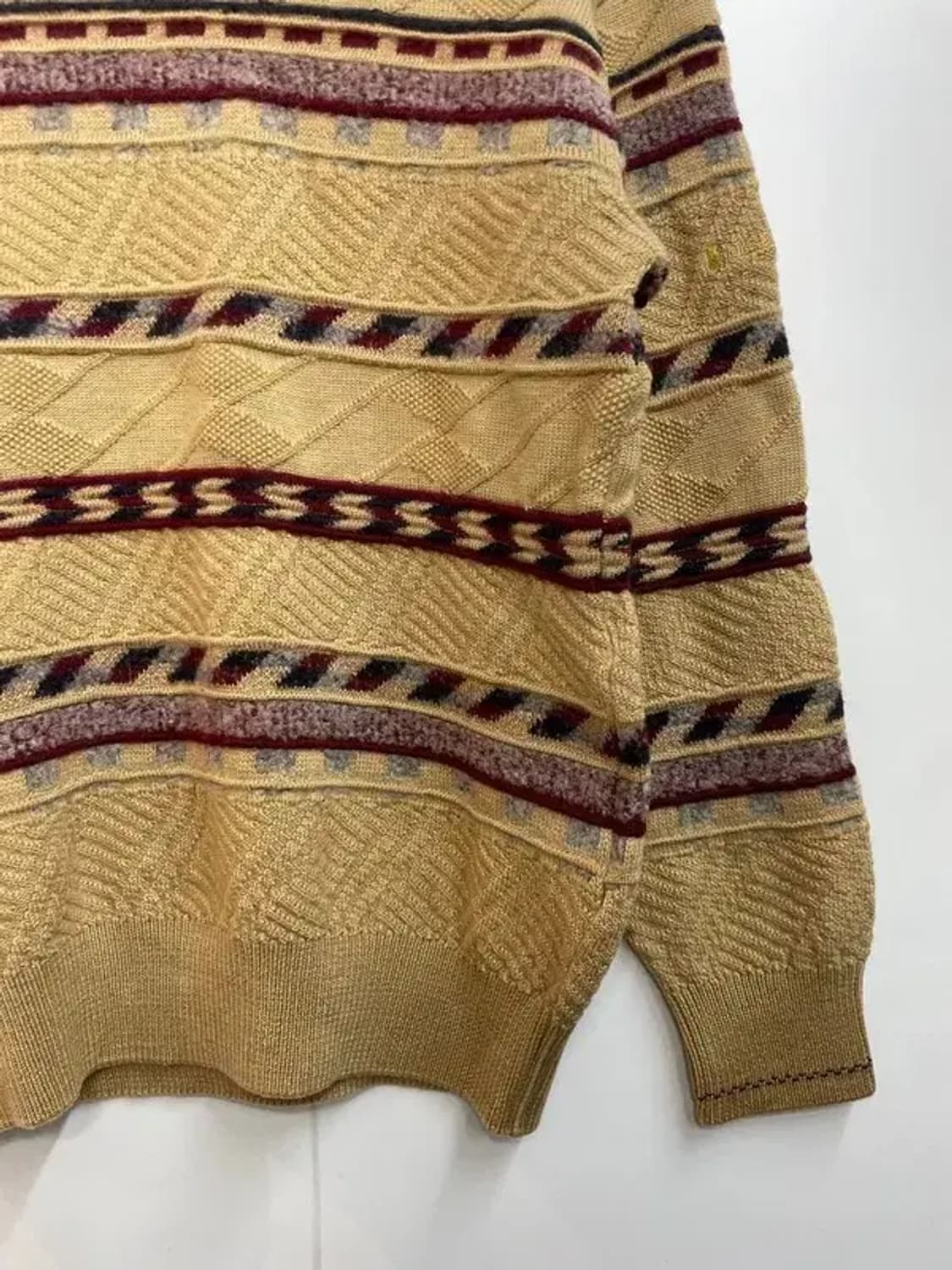 라지 레이크랜드 빈티지 패턴스트라이프 베이지 상품이미지3