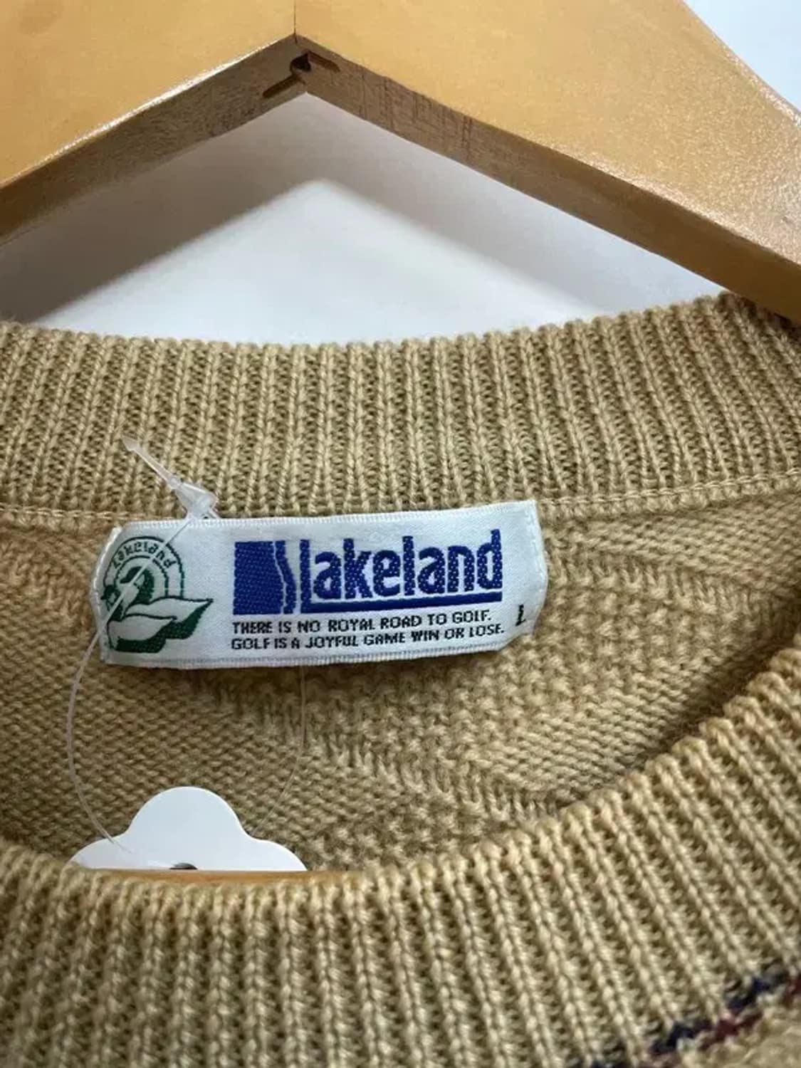 라지 레이크랜드 빈티지 패턴스트라이프 베이지 상품이미지5