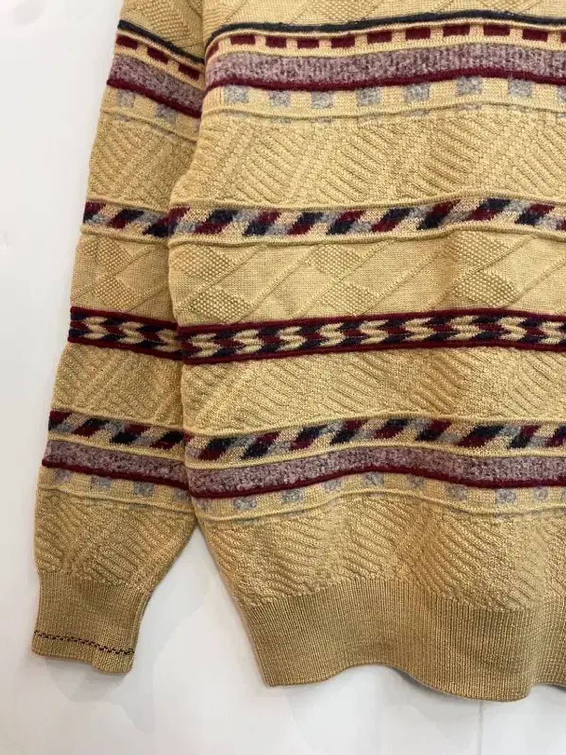 라지 레이크랜드 빈티지 패턴스트라이프 베이지 상품이미지9