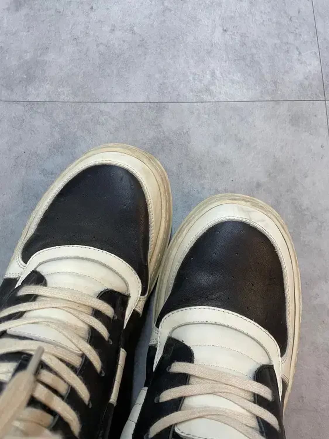 라지 LOCAL  배색 패턴 하이탑 스니커즈 상품이미지2