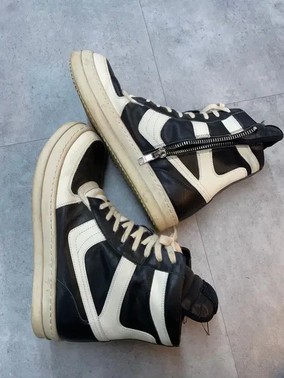 라지 LOCAL  배색 패턴 하이탑 스니커즈 상품이미지4