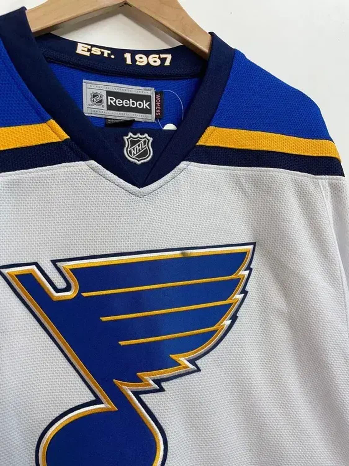 미디움 새상품 리복 NHL 세인트루이스 블루스 유니폼 져지 상품이미지5