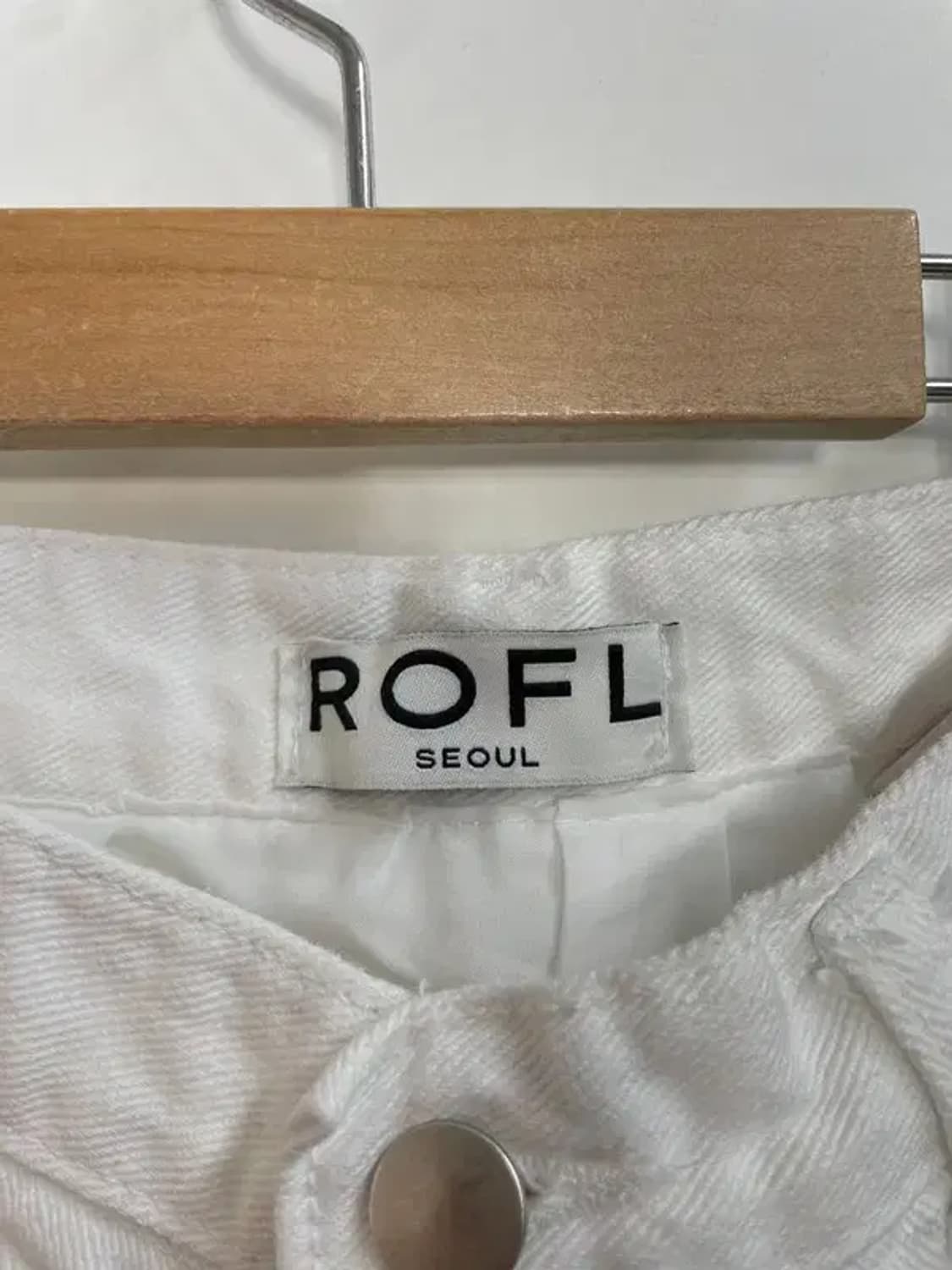 라지 ROFL 더블 와이드 카펜터 팬츠 화이트 상품이미지6