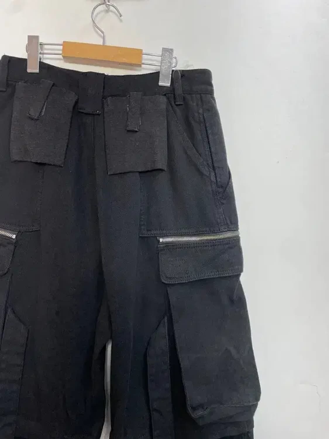 라지 빈티지 빅 카고 와이드 팬츠 블랙 상품이미지7