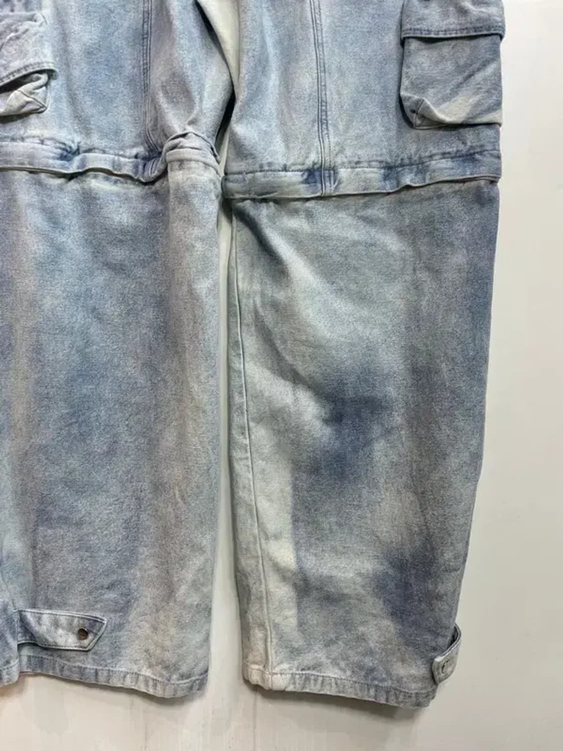 라지 DNSR 멀티 포켓 투웨이 카고 데님 팬츠 상품이미지9