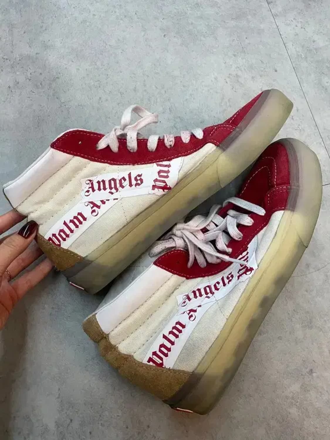 265 반스 볼트 x 팜 엔젤스 스케이트 하이 리이슈 VLT LX 칠리 상품이미지4