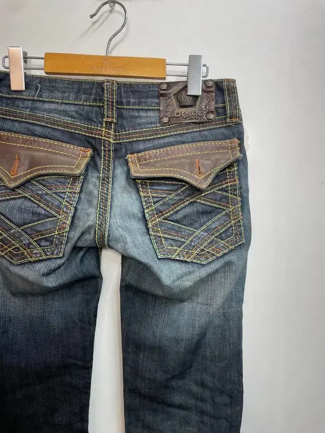 25 SOVAGE 여자 빈티지 로우라이즈 부츠컷 데님 팬츠 상품이미지10