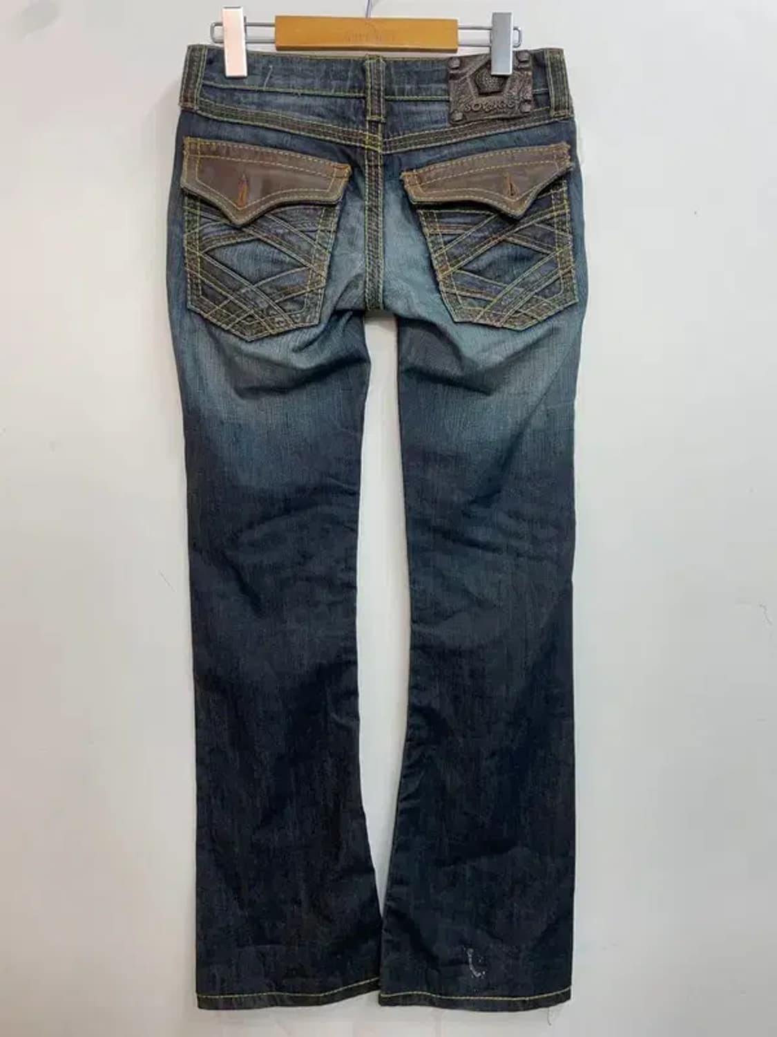 25 SOVAGE 여자 빈티지 로우라이즈 부츠컷 데님 팬츠 상품이미지8