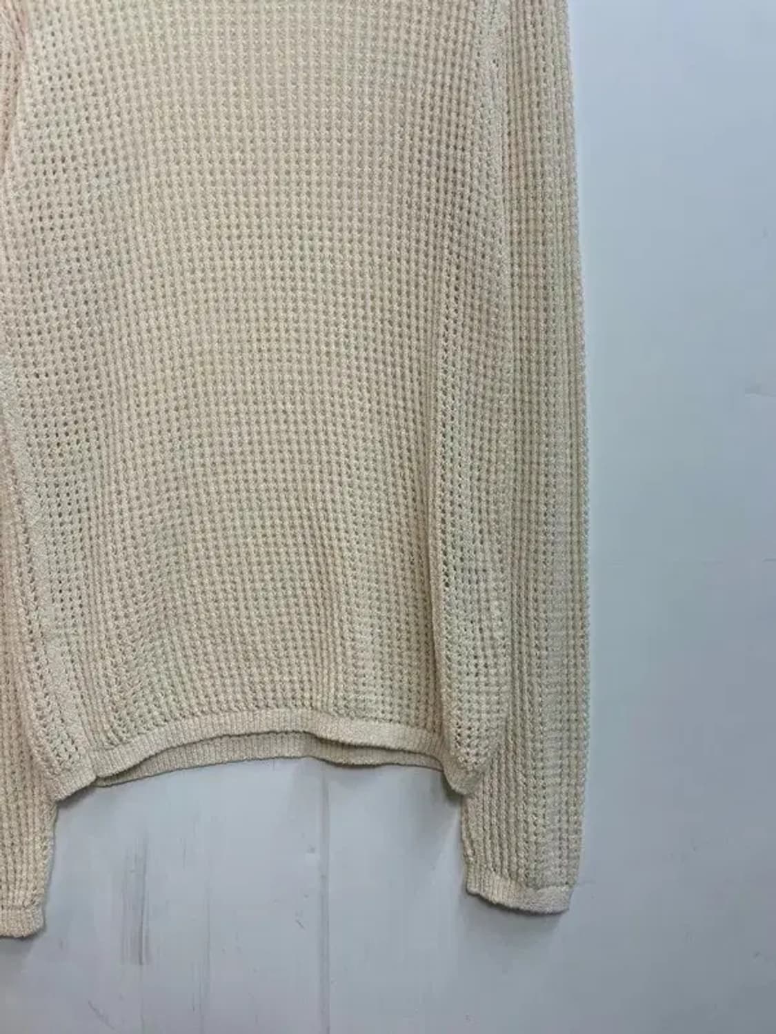 스몰 나누시카 하이넥 롱 니트 원피스 그물 니트 상품이미지3